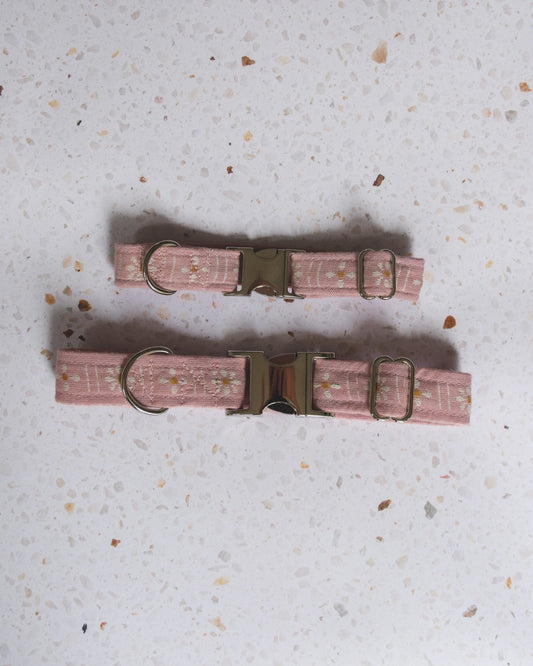 Collar - Daisy Dusty Pink