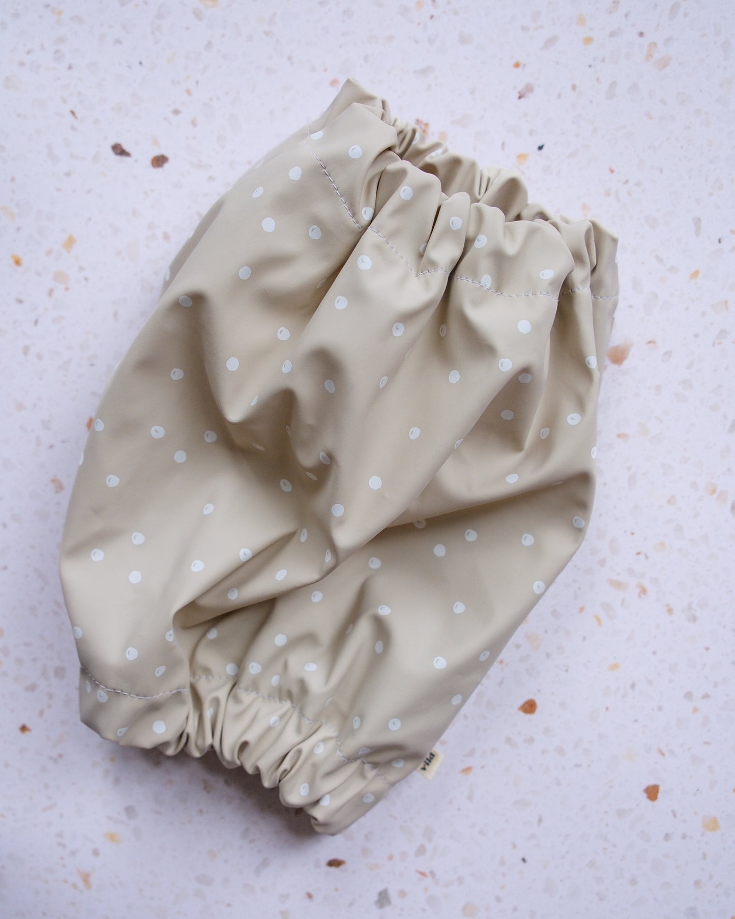 Waterproof Dog Snood - Beige with dots