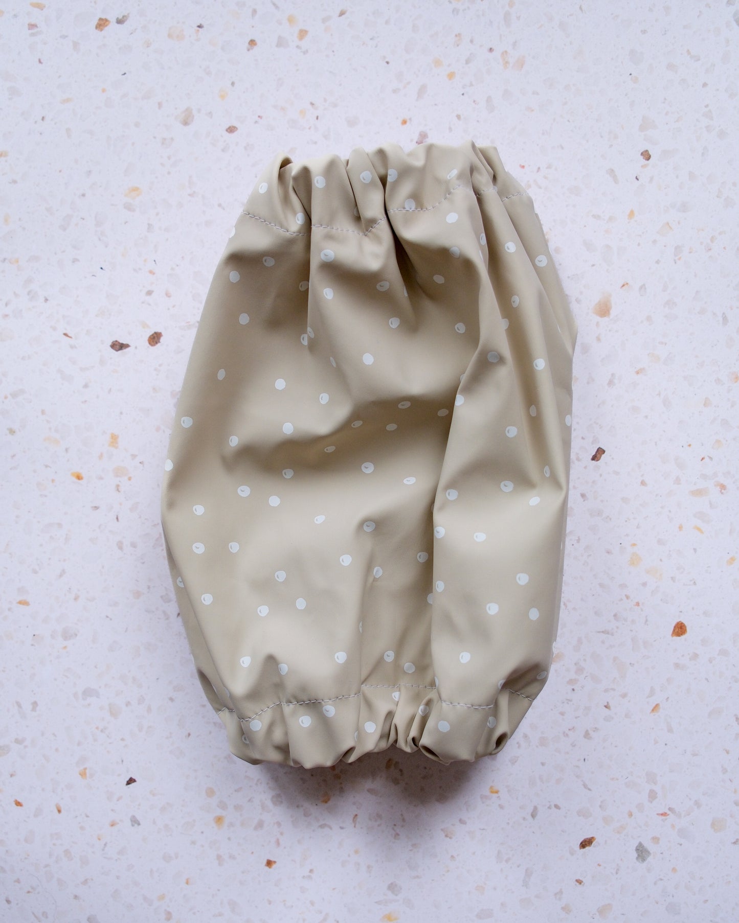 Waterproof Dog Snood - Beige with dots
