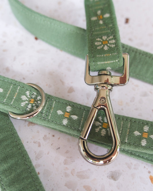 Daisy Leash - Meadow Green