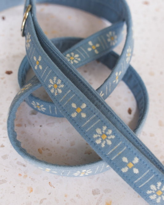 Leash - Daisy Stone Blue